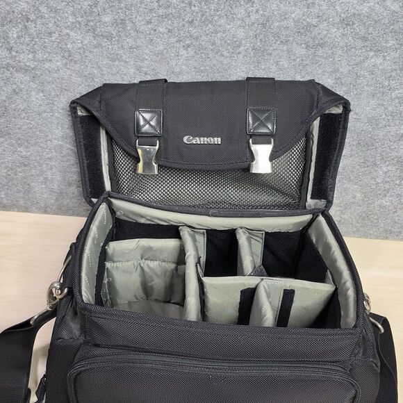 Canon 200DG Digital Camera DSLR Large 15" Tote & Gadget Bag w/ Shoulder Strap - Picture 7 of 11